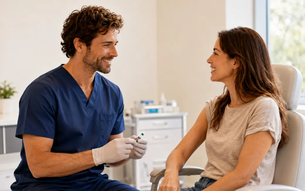 Blood test — English speaking practice scene