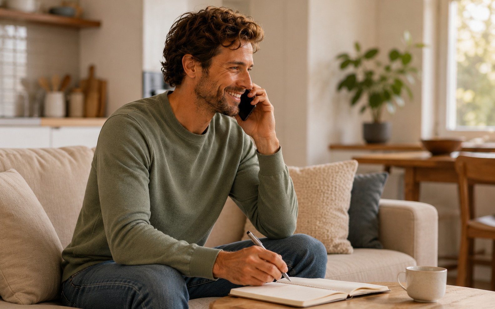 Booking a table — English speaking practice scene
