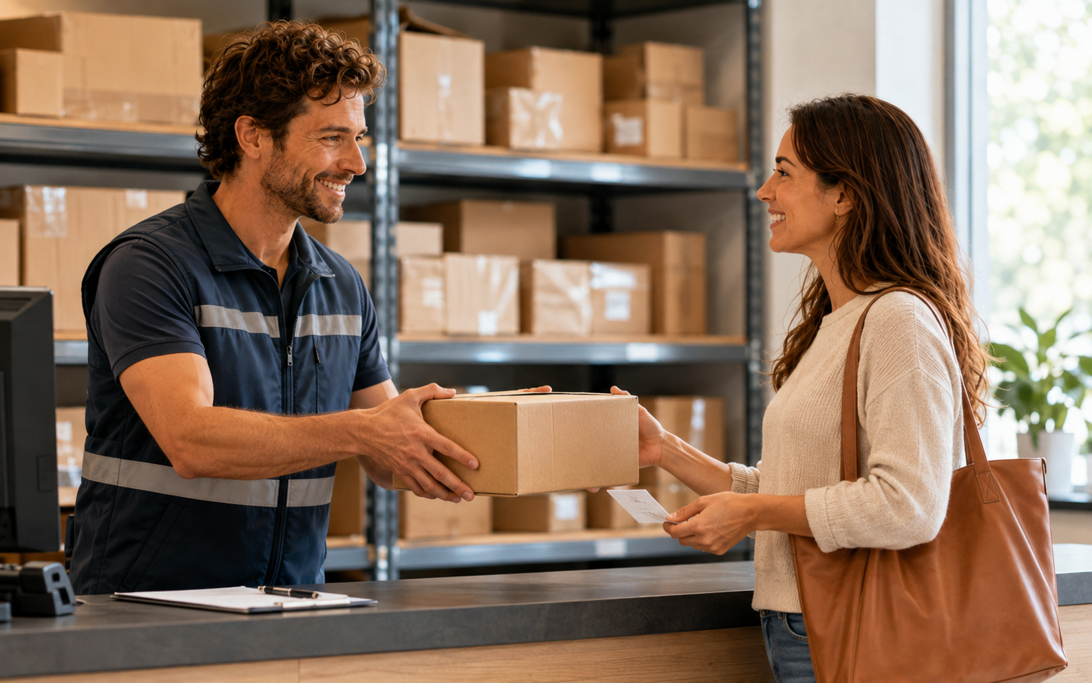 Missed delivery — English speaking practice scene