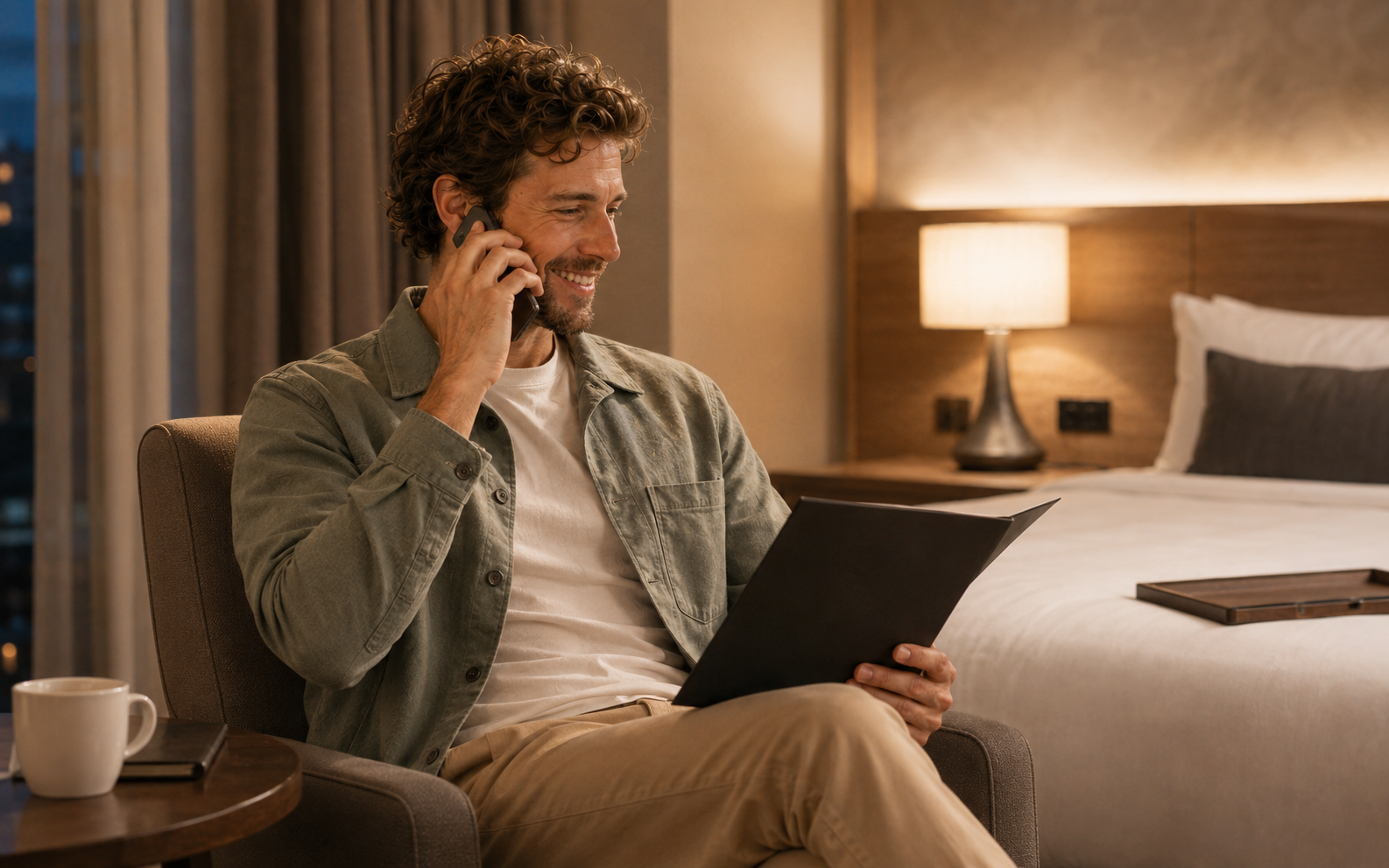 Room service — English speaking practice scene